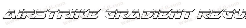 Airstrike Gradient Regular字体转换